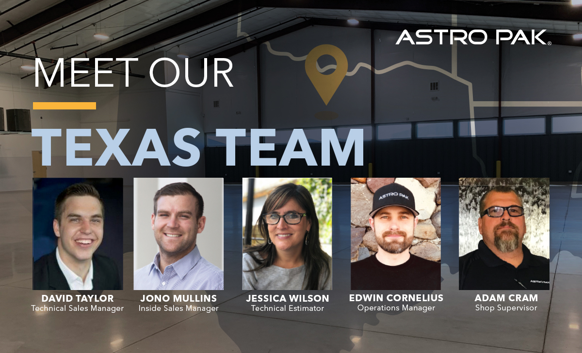 Astro Pak Opens New Field Office in Dallas/Fort Worth, Texas Astro Pak