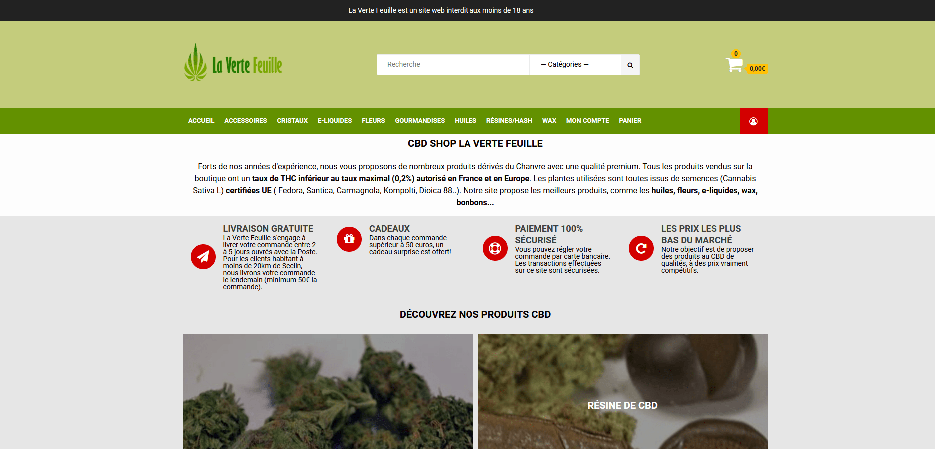 La Verte Feuille, CBD Shop du Nord de la France