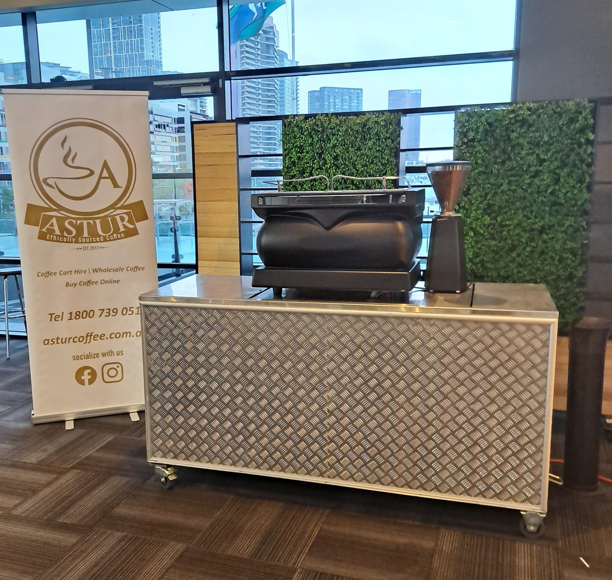 Mobile Coffee Cart Hire Astur Coffee