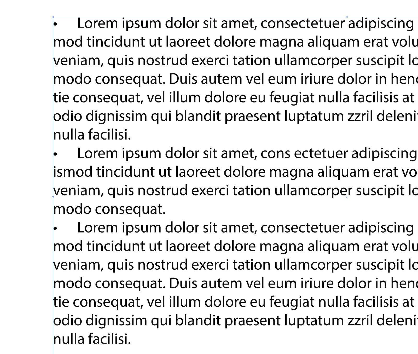 How to add bullet points to text in Adobe Illustrator