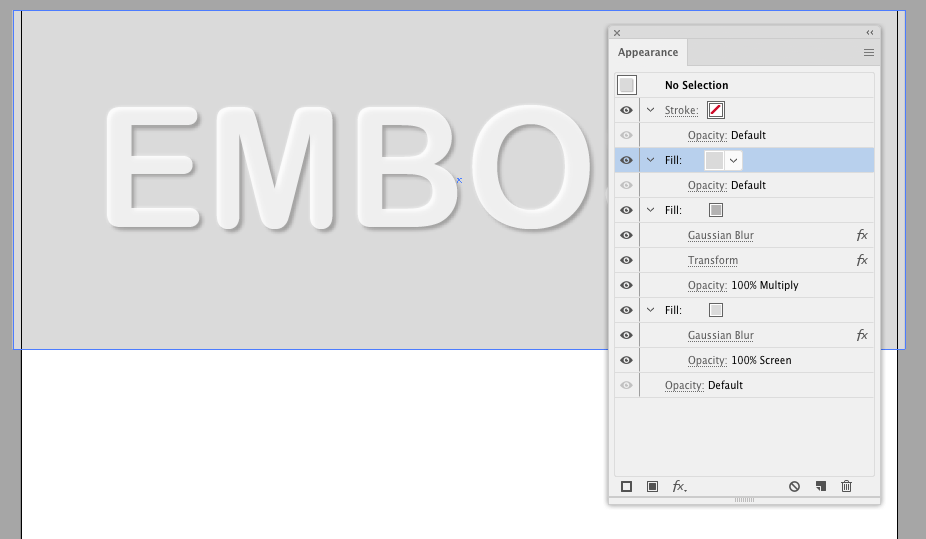 How to create bevel & emboss text effects in Illustrator