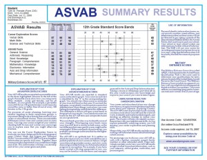 How the ASVAB (AFQT) Test is Scored - What You Really Need to Know