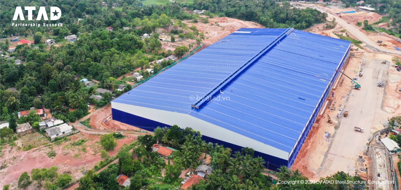 The largest warehouse in Sri Lanka is being completed ATAD Steel