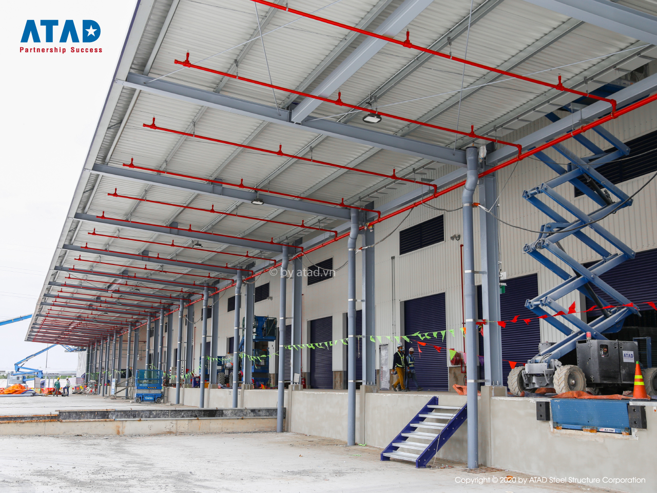 ATAD completed Jotun Vietnam Greenfield factory project ATAD Steel Structure Corporation
