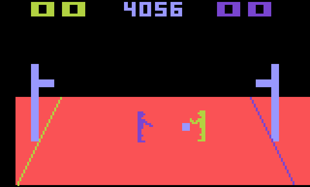 AtariAge Atari 2600 Screenshots Basketball (Atari)