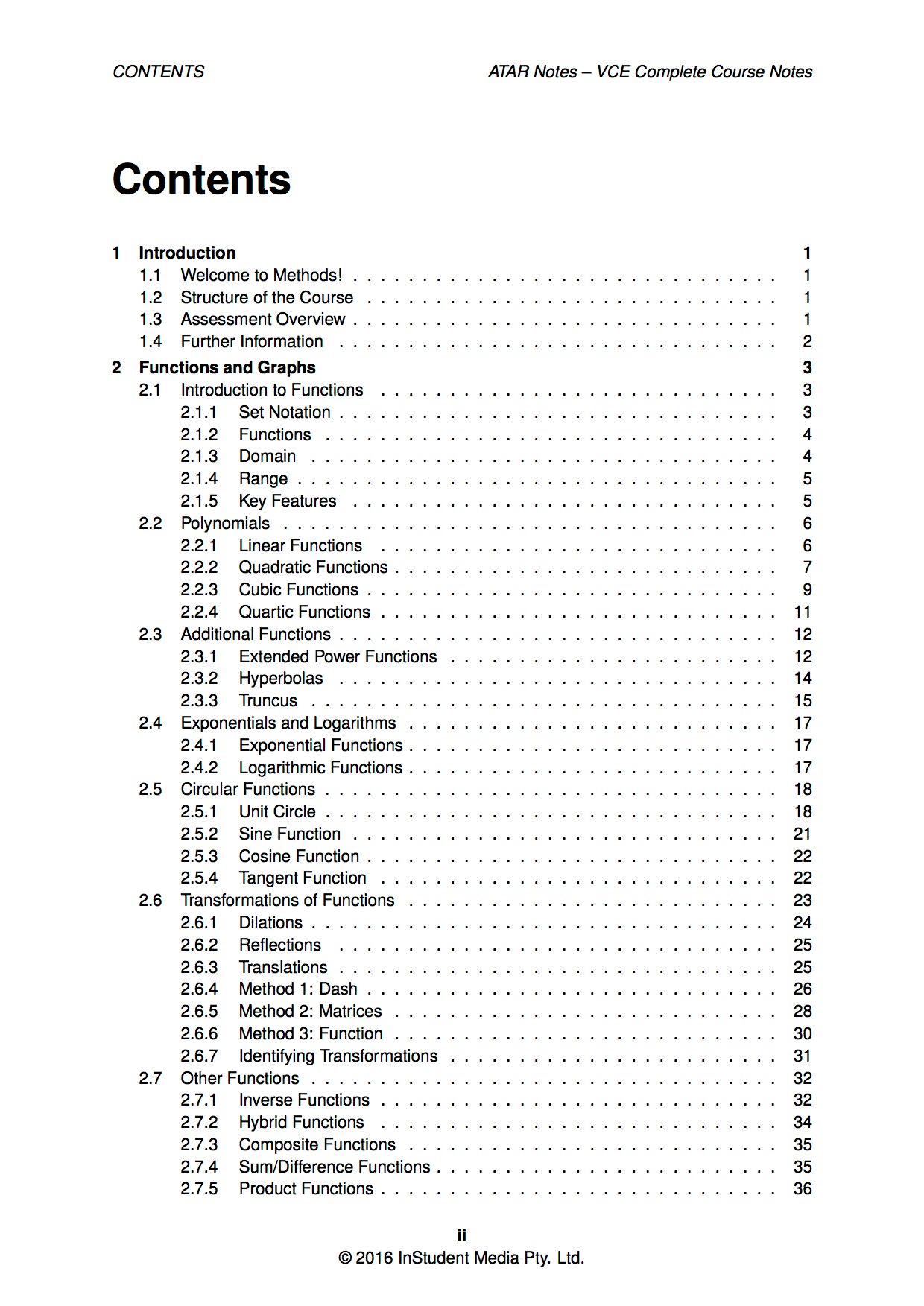 VCE Methods Notes Free Shipping on Orders Over 60!