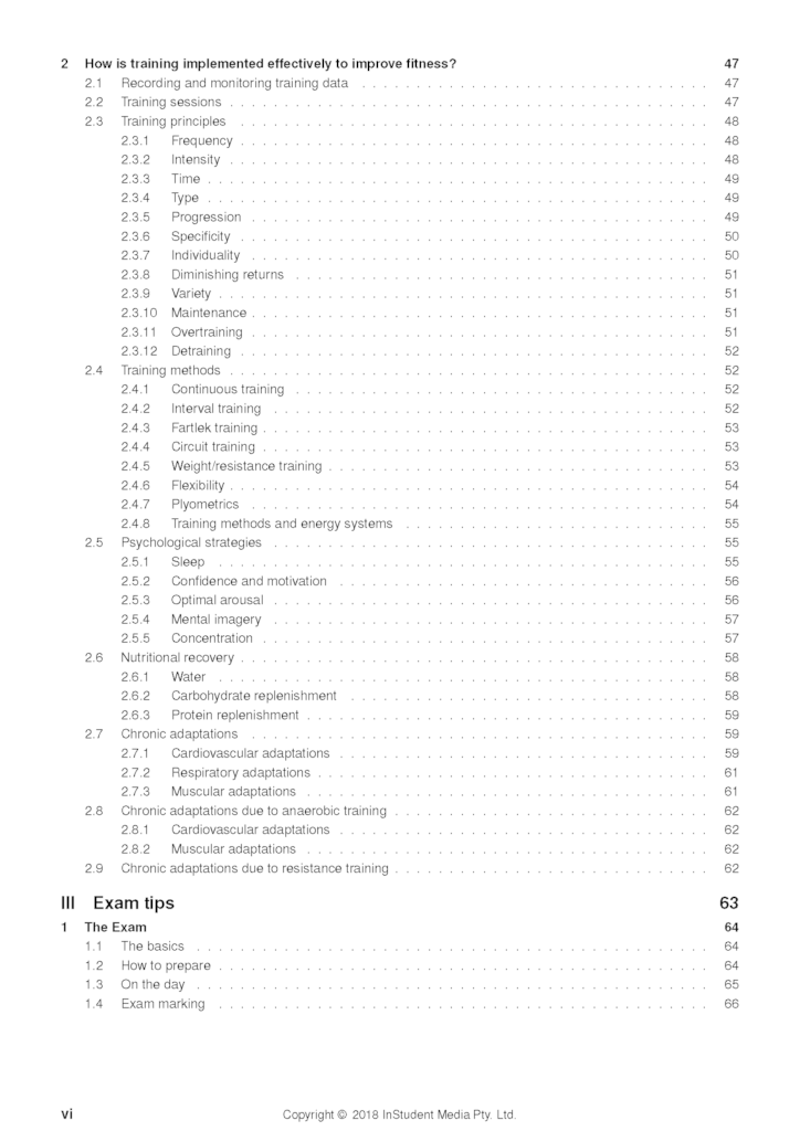 VCE Physical Education Notes PE Units 3&4 VCE ATAR Notes