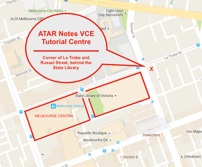 How to Get to the ATAR Notes VCE Tutorial Centre ATAR Notes