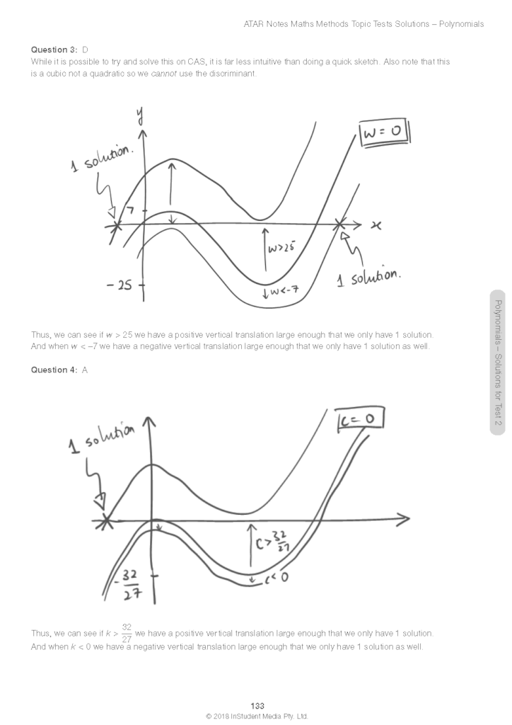 VCE Maths Methods Units 3&4 Topic Tests ATAR Notes