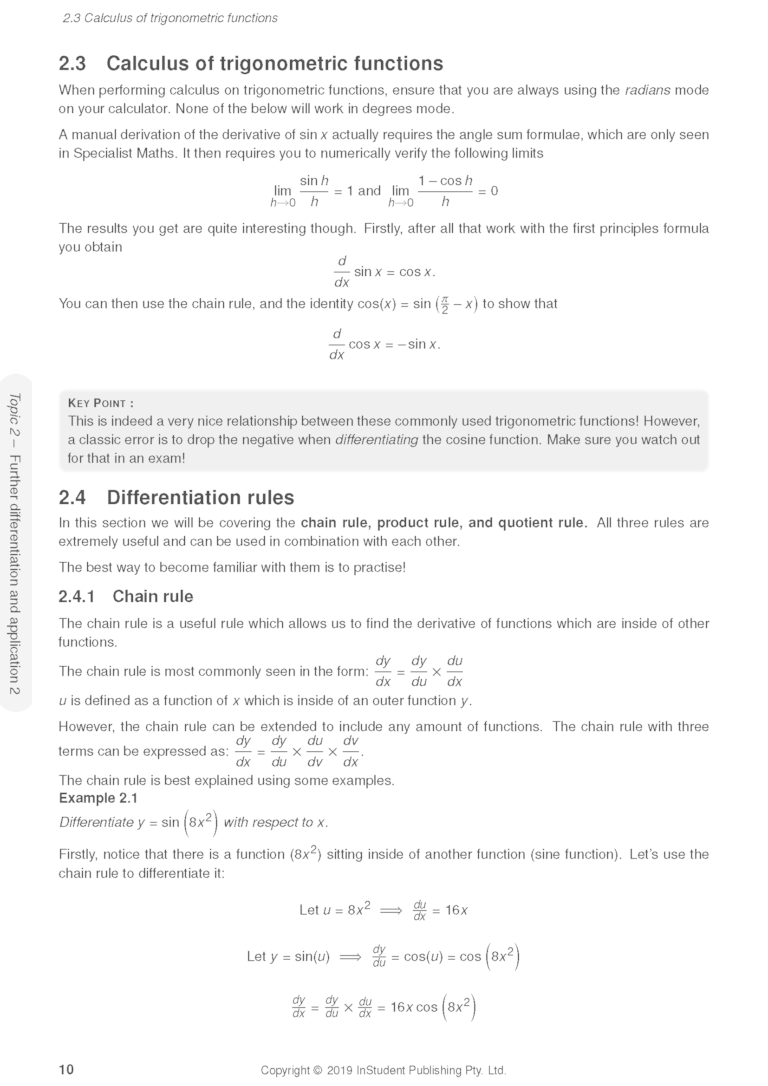 QCE Maths Methods Units 3&4 Notes ATAR Notes Free shipping on