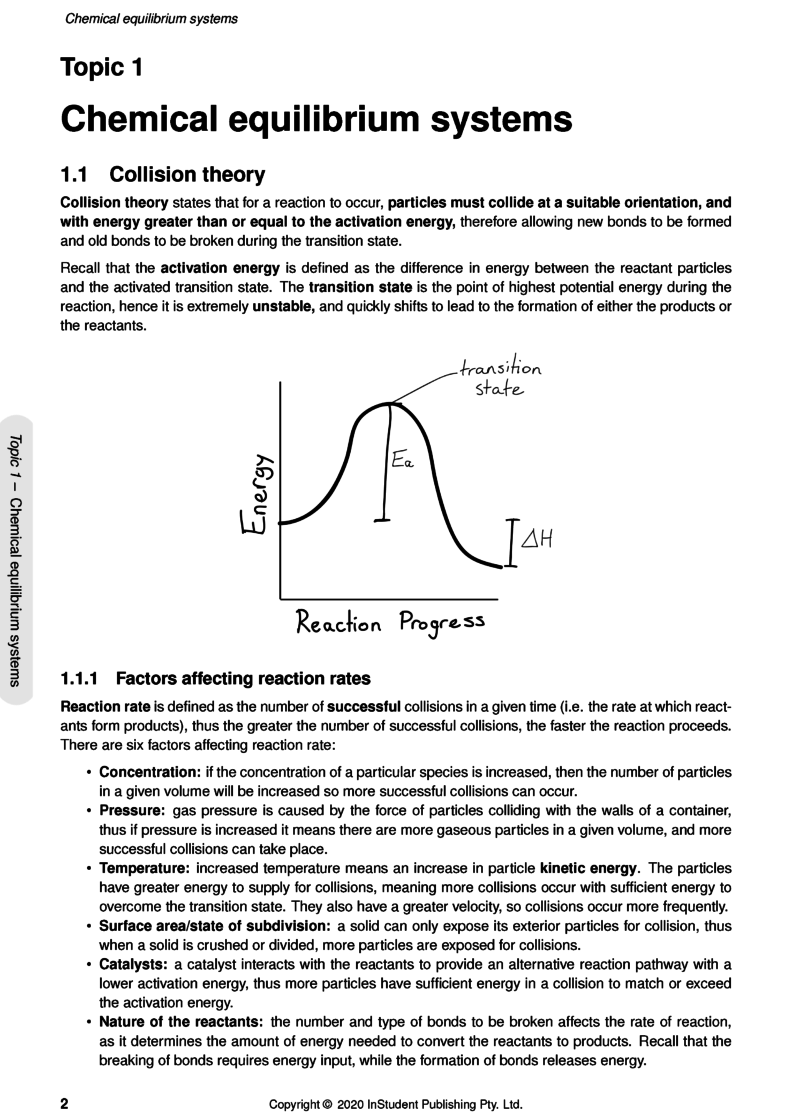 WACE Chemistry Units 3&4 Notes ATAR Notes Free shipping for orders