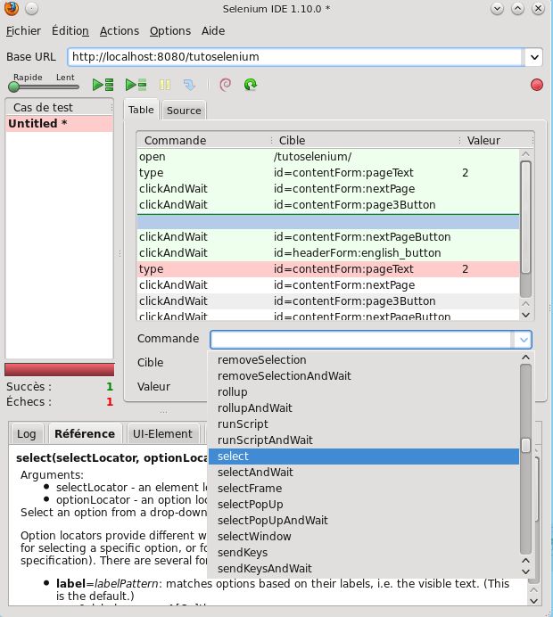 Tutoriel sur le test d'applications  avec Selenium