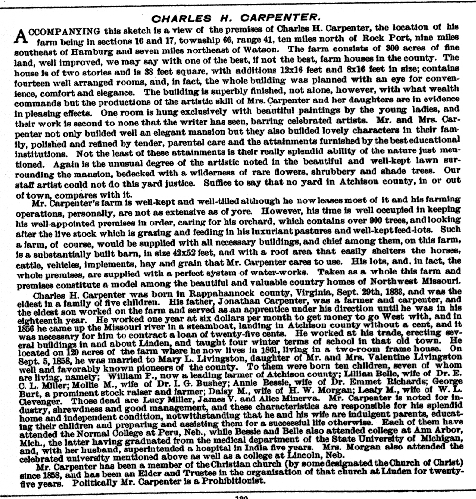 Atchison County, Missouri Stapel's History Ra names