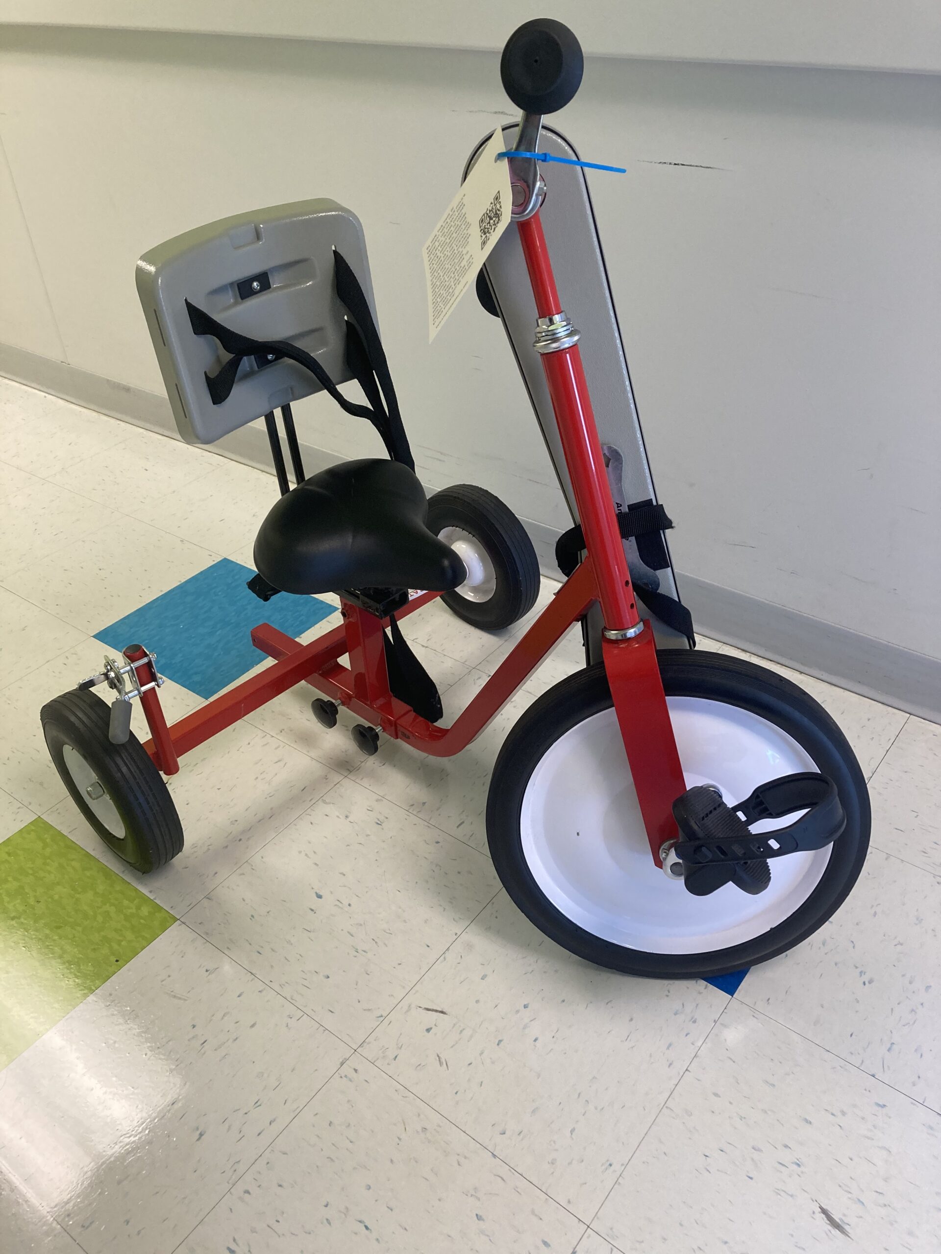 Amtryke Arm and Foot propelled adaptive tricycle, 16" front wheel