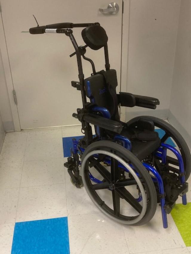Zippie GS reverse configuration wheelchair, 10" wide Children's