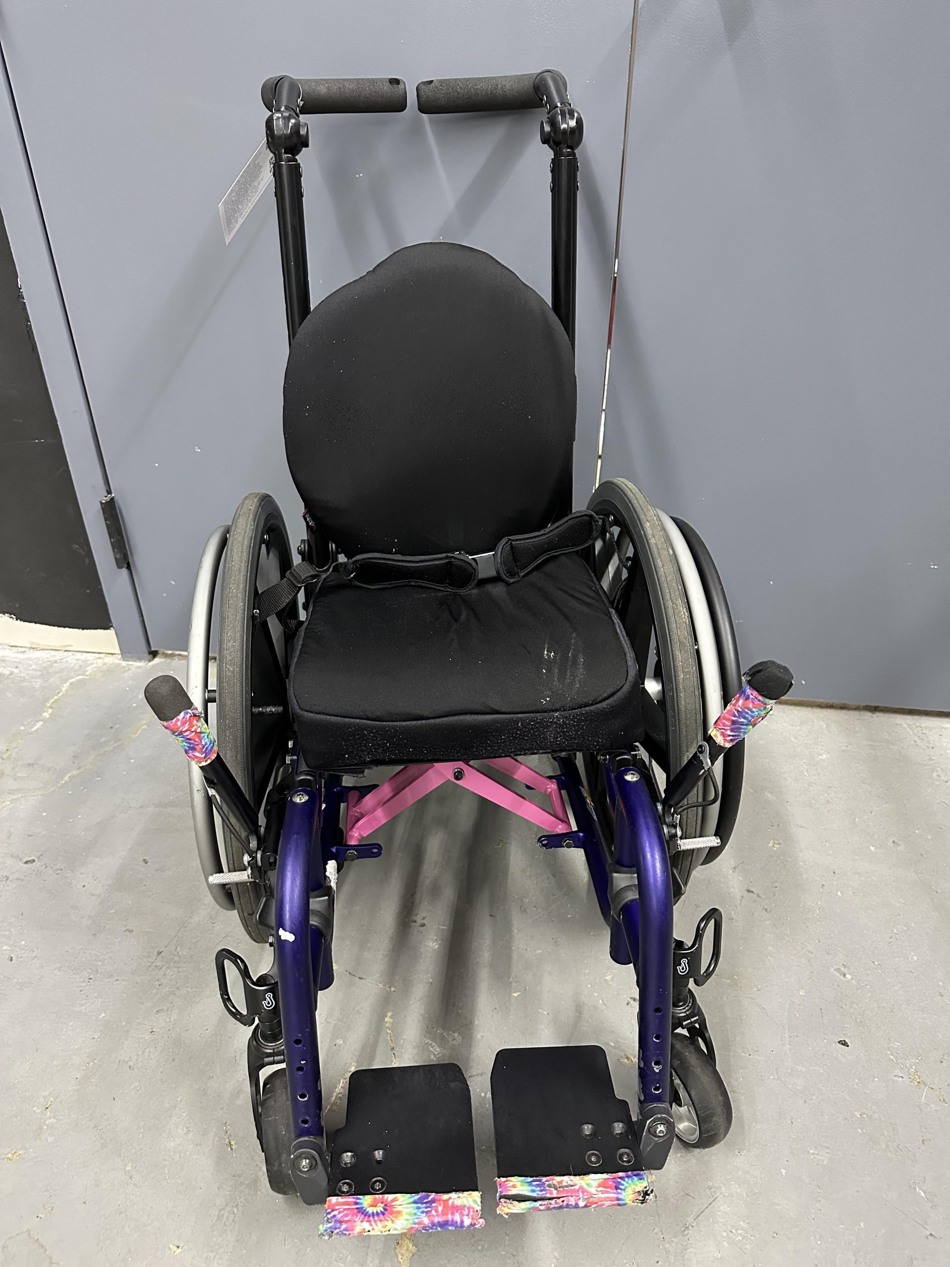 X'Cape folding manual wheelchair, 12" wide, one arm drive on the left