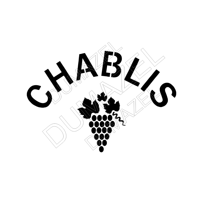 Pochoir Chablis 18 X 27cm Atelier du Mazel