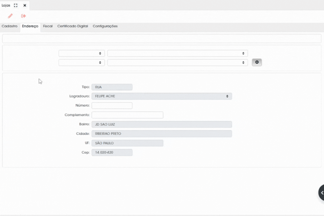 Como preencher a aba Endereço de Lojas? Central de Ajuda