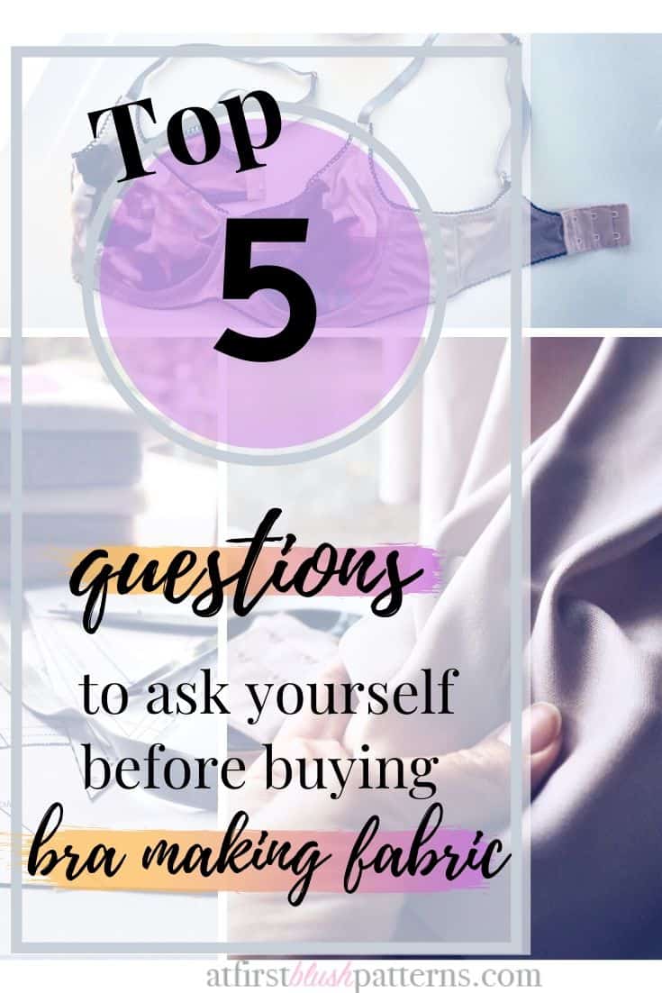 Best Fabric for Bra Makers At First Blush Patterns