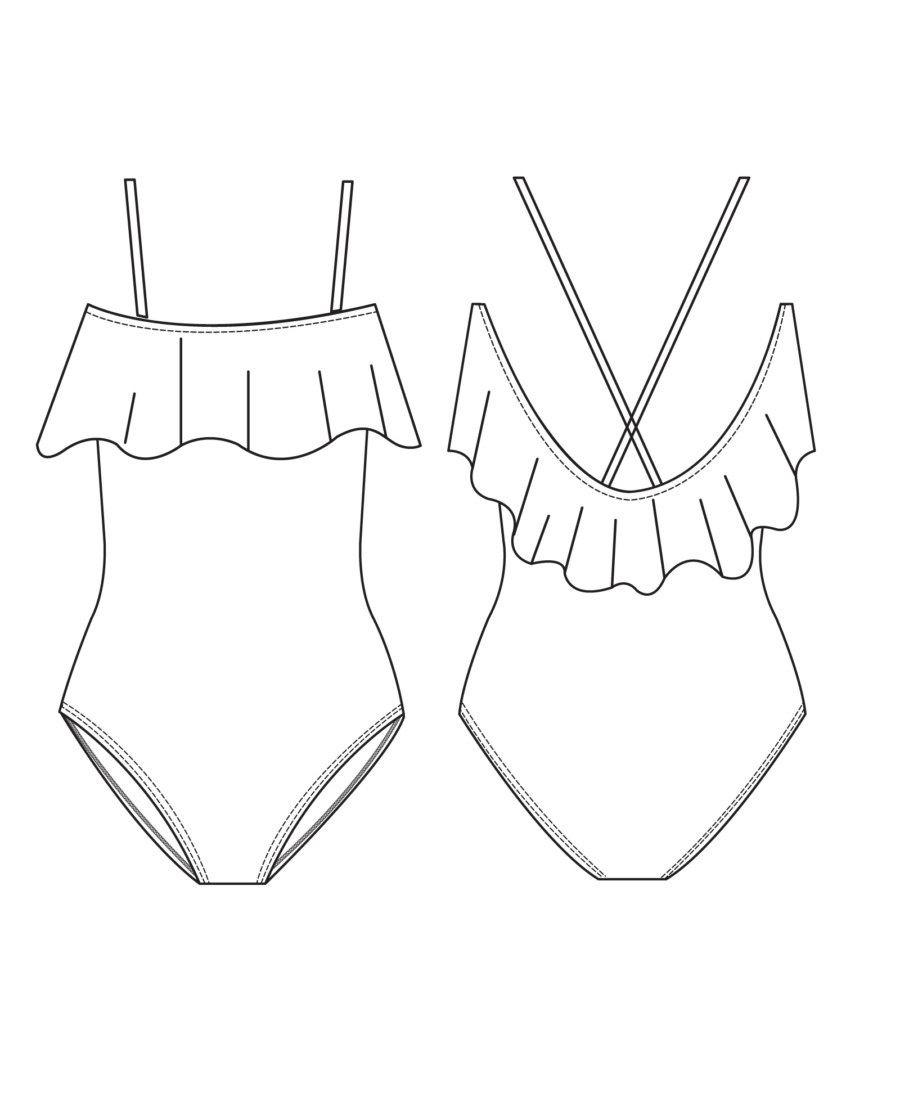 plus size swimsuit sewing pattern At First Blush Patterns