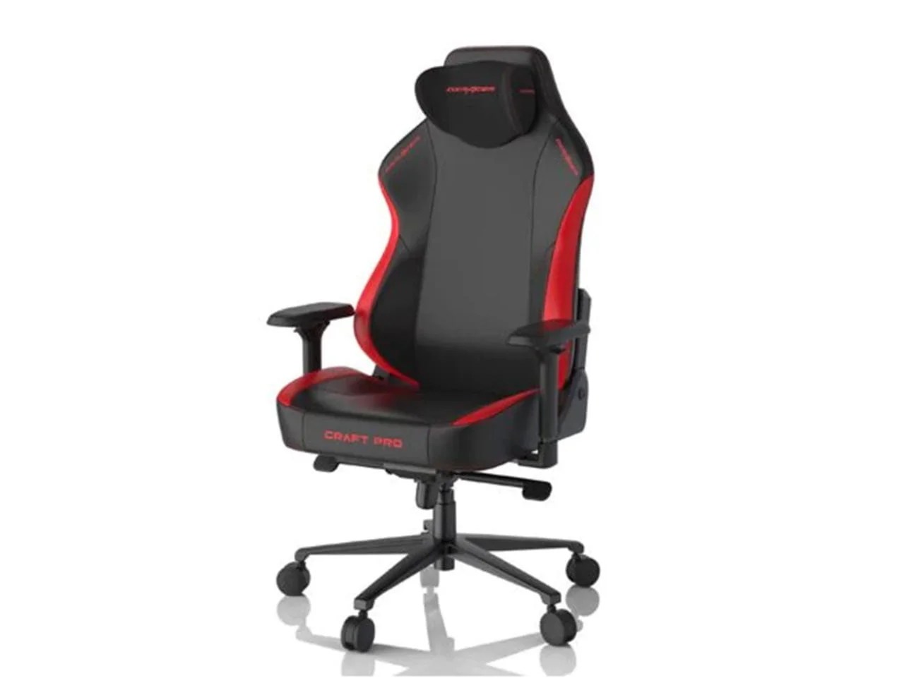 DXRacer Craft Pro Black/Red, 2D Integrated Lumbar Support, 4D