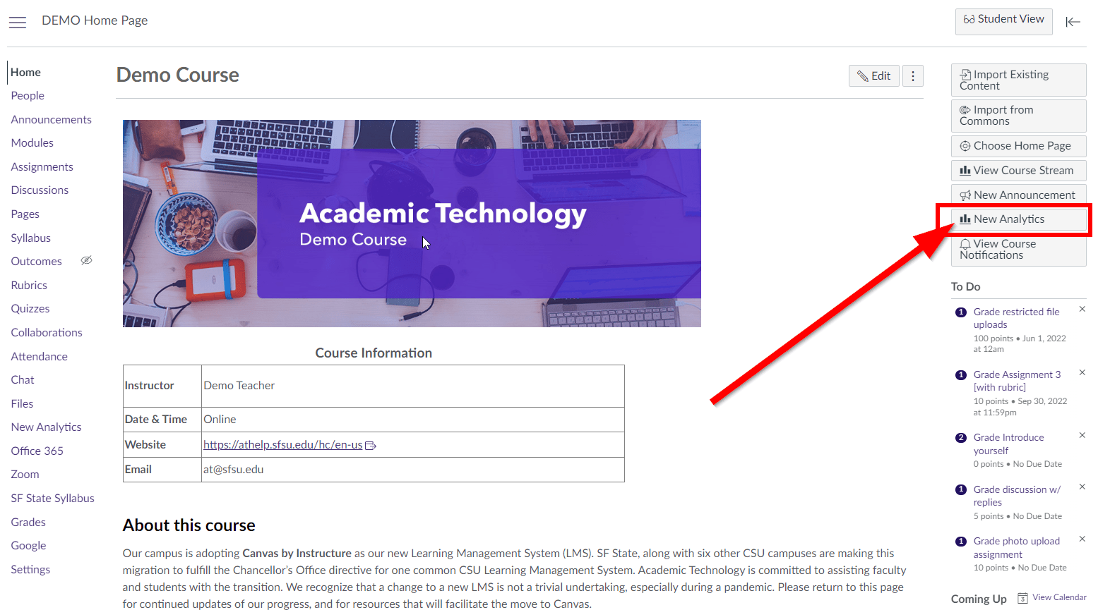 Download a list of student email addresses in Canvas Academic