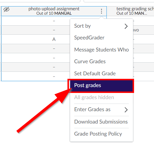 Manually posting grades Academic Technology Help Center