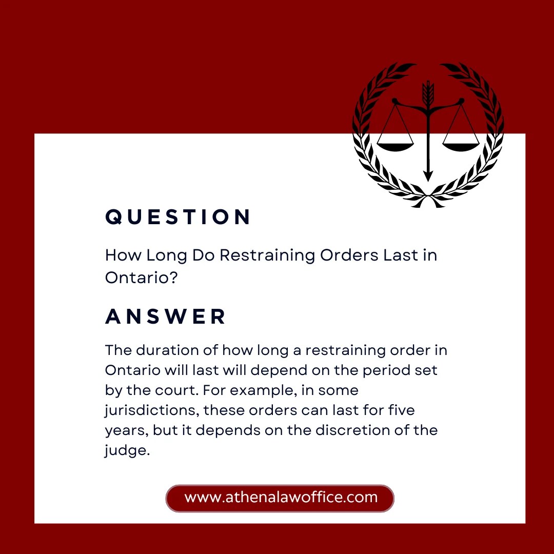How to Get a Restraining Order in Ontario Against Your ExSpouse Law