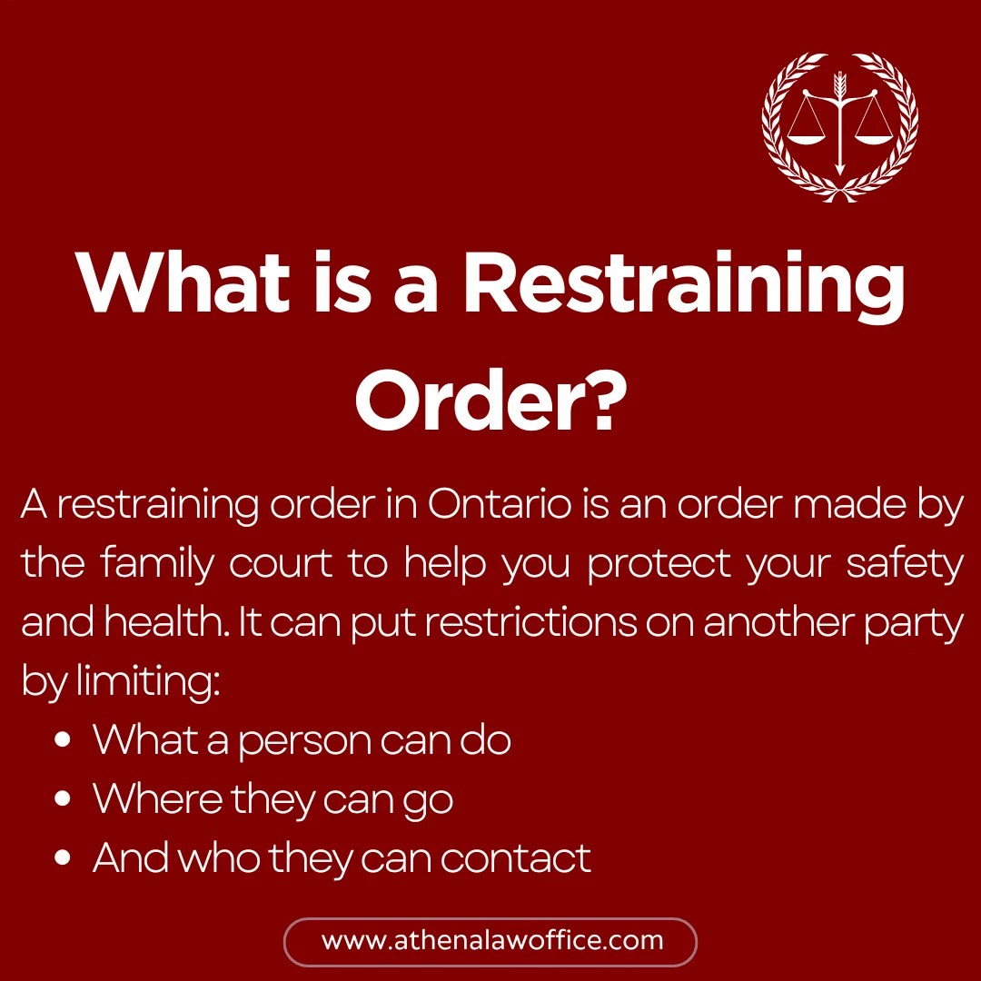 How to Get a Restraining Order in Ontario Against Your ExSpouse Law