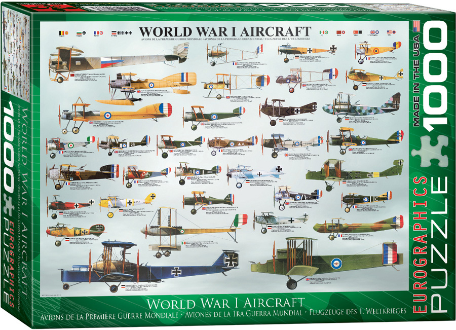 0087World War I Aircraft 1000 Piece Puzzle *IN STOCK Athena Posters