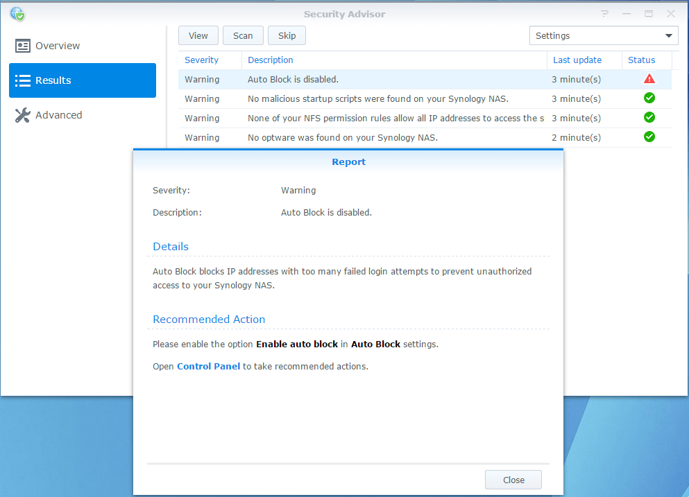 Synology Failed To Package Update