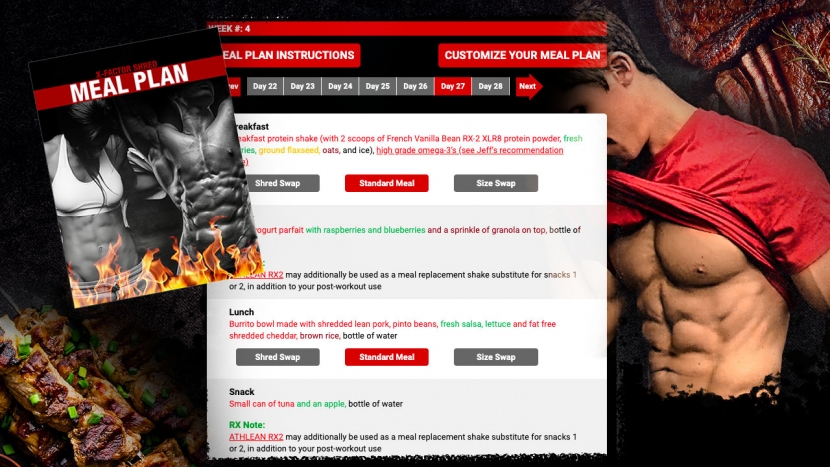 Xfactor Meal Plan ATHLEANX