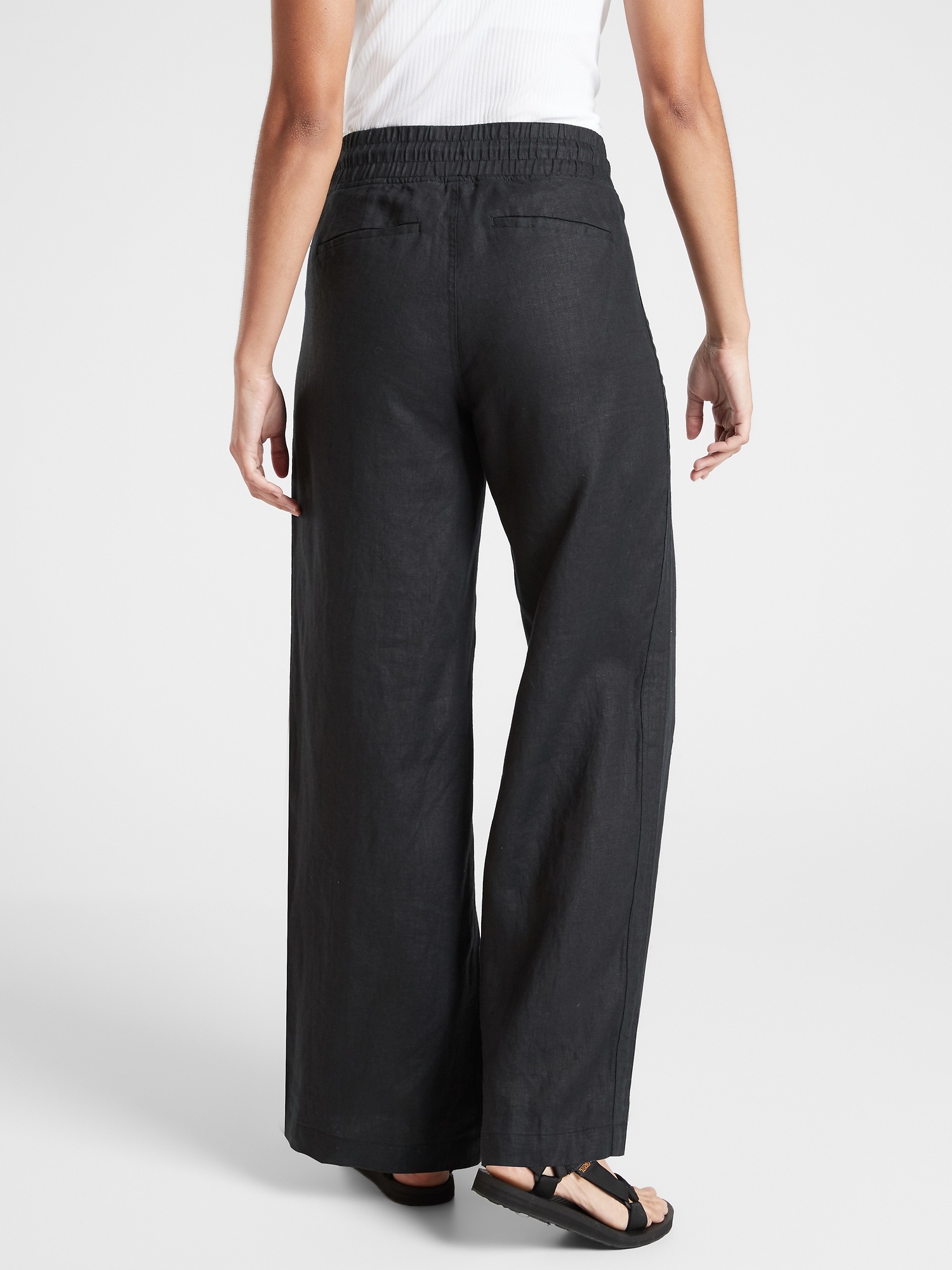 Cabo Linen Wide Leg Pant Athleta
