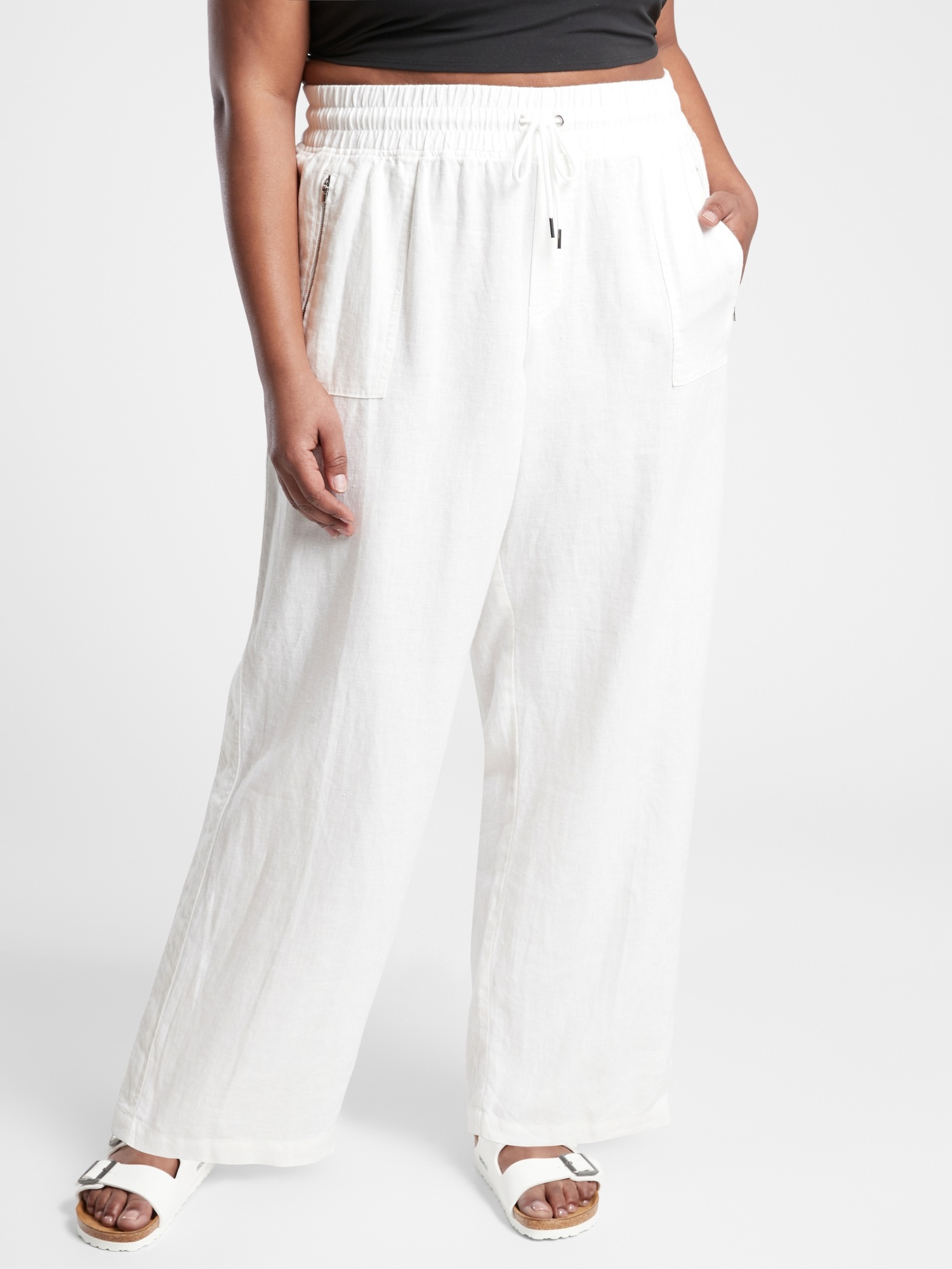 Cabo Linen Wide Leg Pant Athleta