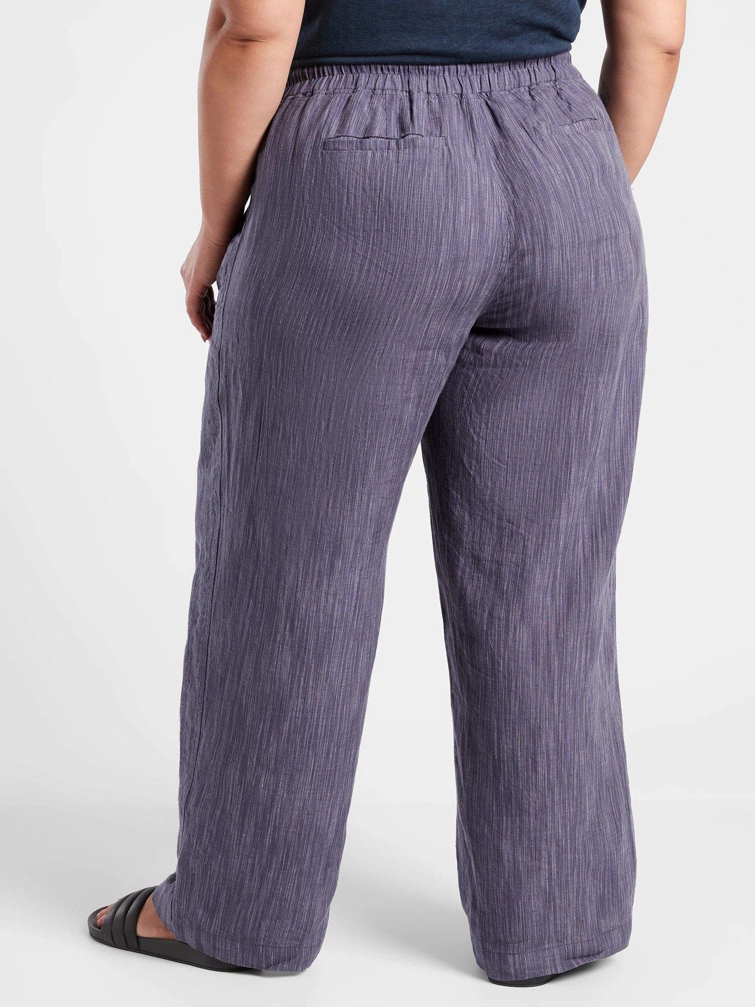 Cabo Linen Textured Wide Leg Pant Athleta