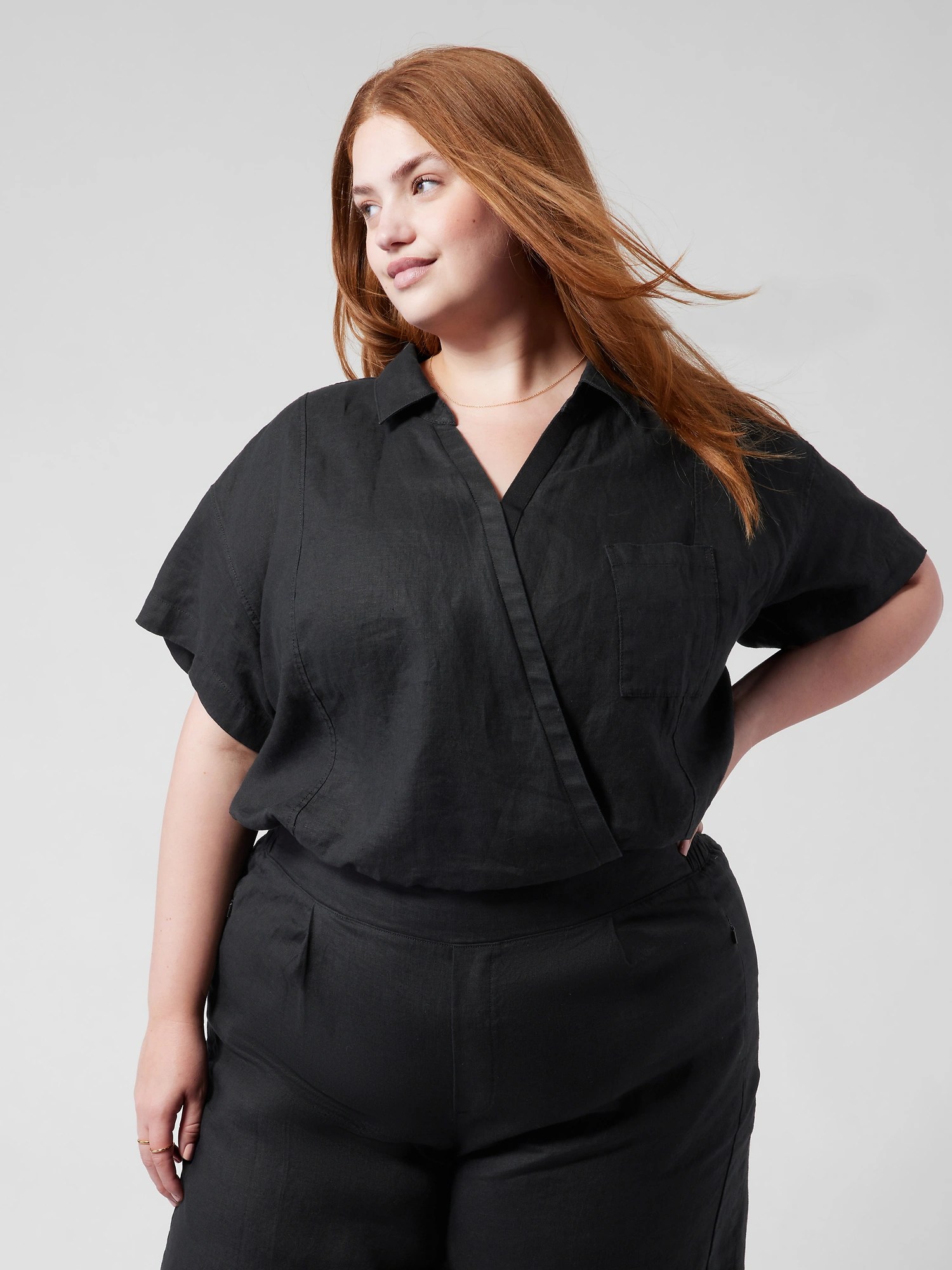 Playa Linen Tie Top Athleta