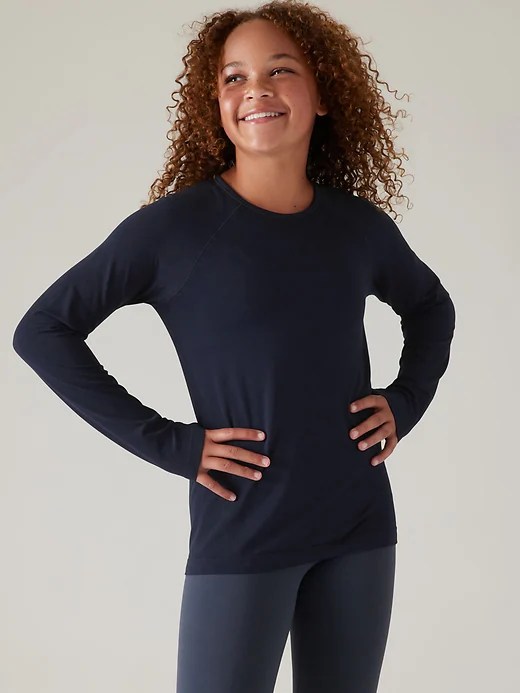 Athleta Girl Power Up Seamless Regular Length Top Athleta