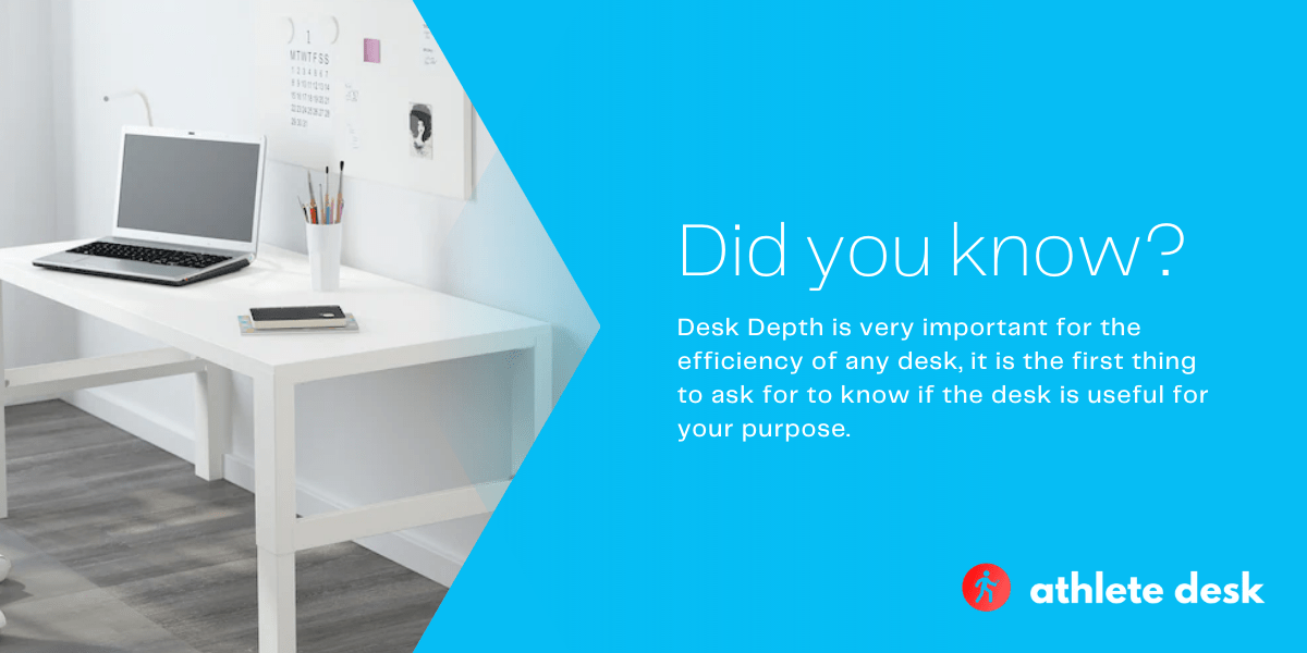How Deep Should a Desk Be? Athlete Desk