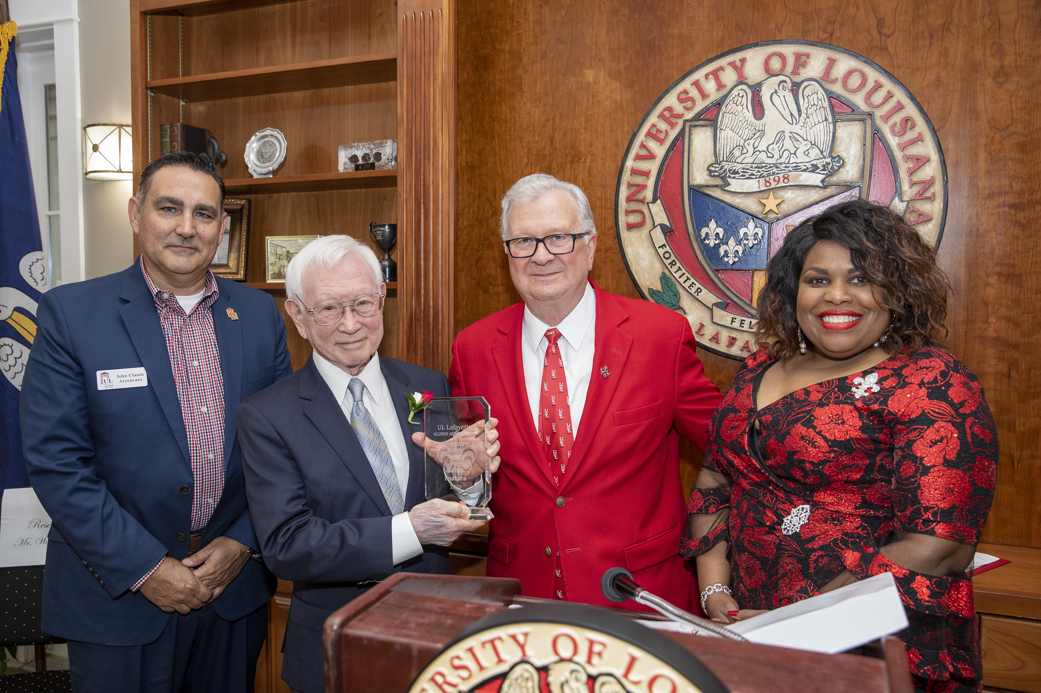 John Claude Arceneaux, Interim Alumni Association Director; Walter