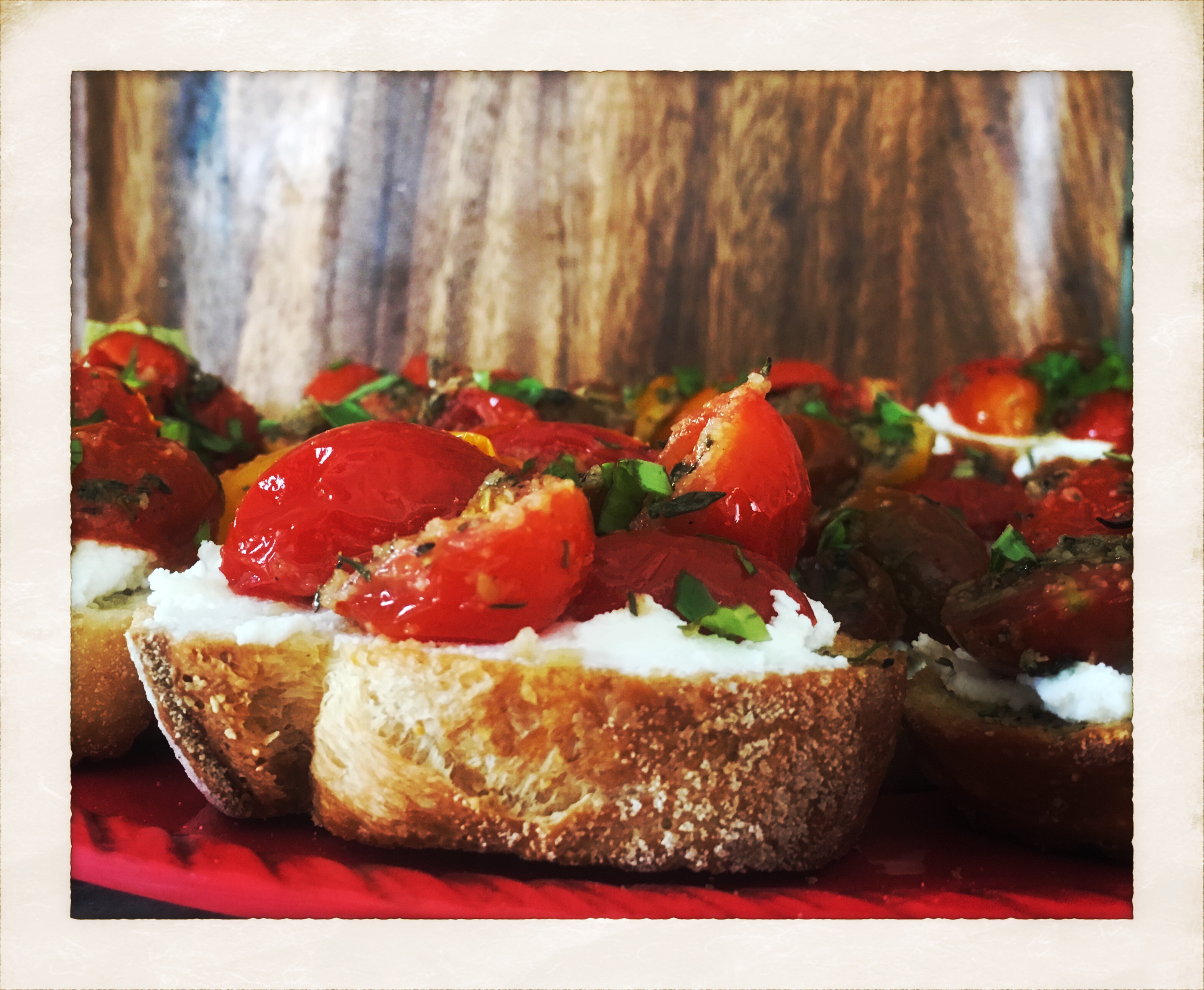 Roasted Tomato & Ricotta Crostini LA At Home