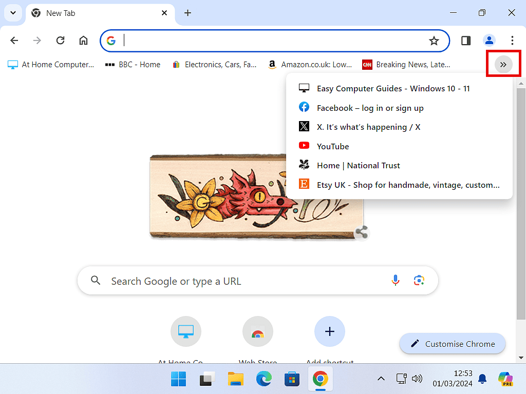 How To Manage Your Bookmarks In Google Chrome