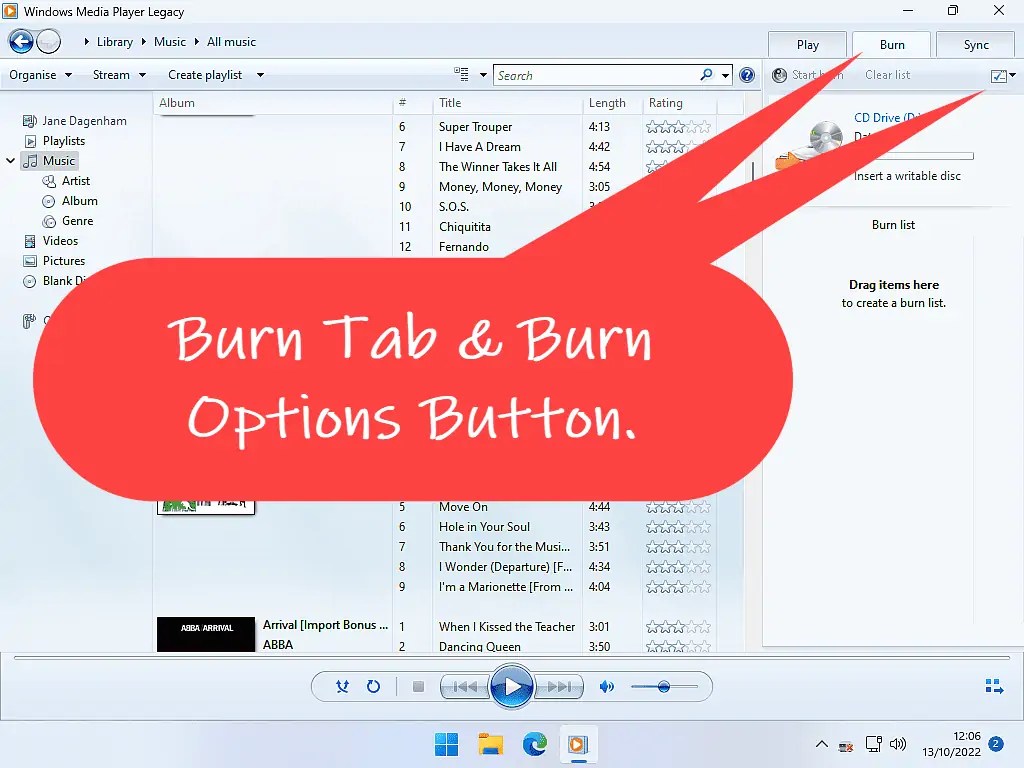 How To Burn A Music CD Windows 10 11 At Home Computer