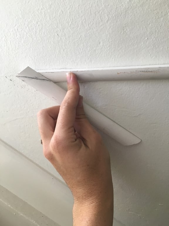 How to Install Picture Molding on Stairs at home with Ashley