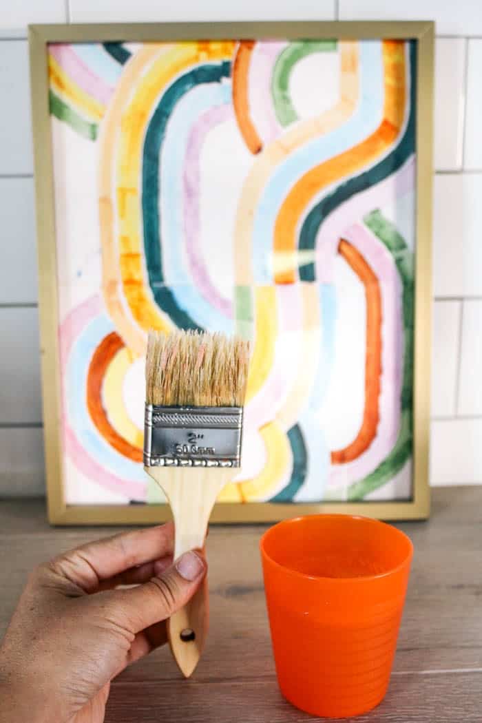 How to Clean Dried Paint Brushes - at home with Ashley