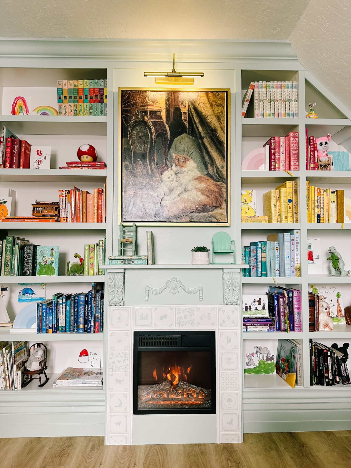 Ikea Billy Bookcase Hack- Built Ins - at home with Ashley