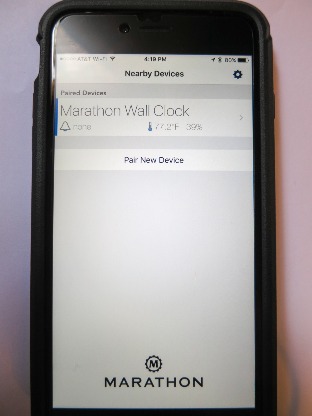 Marathon iOS App Time Syncing At Home with Tech