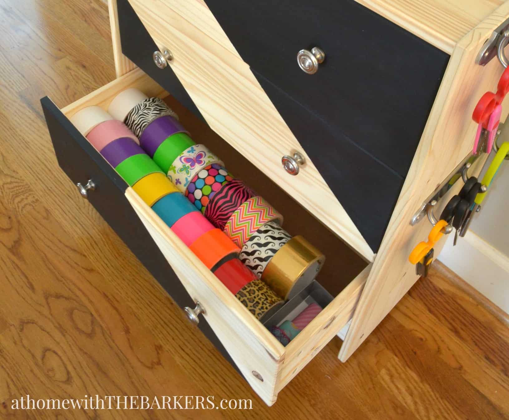 Rolling Craft Cart Ikea Rast Hack At Home with The Barkers
