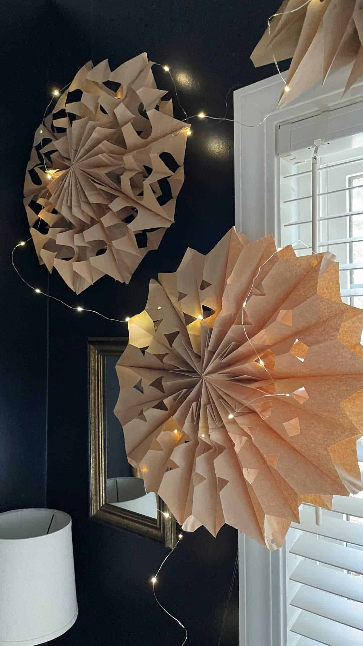 DIY Lunch Bag Snowflakes At Home With The Barkers