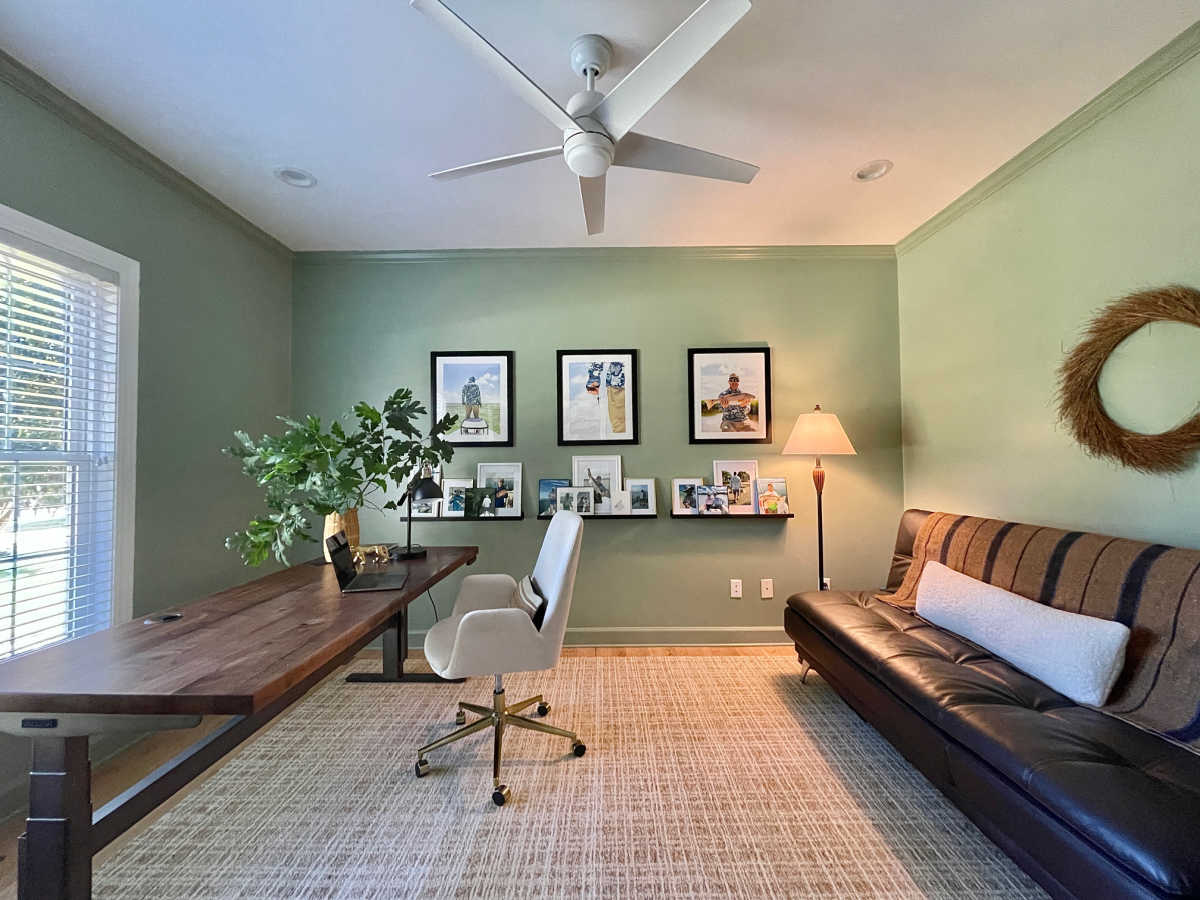 Relaxing Home Office Reveal At Home With The Barkers