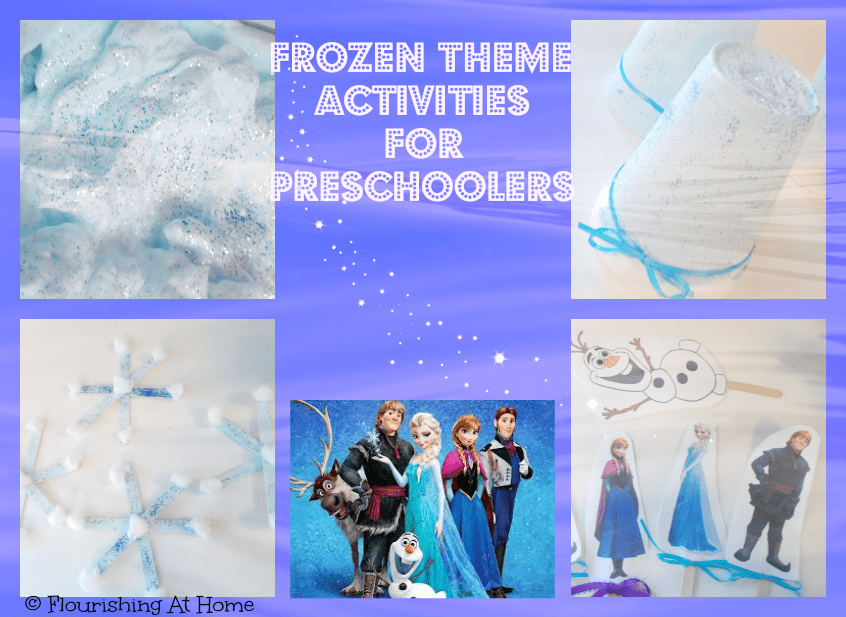 Frozen Themed Activities & Crafts for Preschoolers At Home With Zan